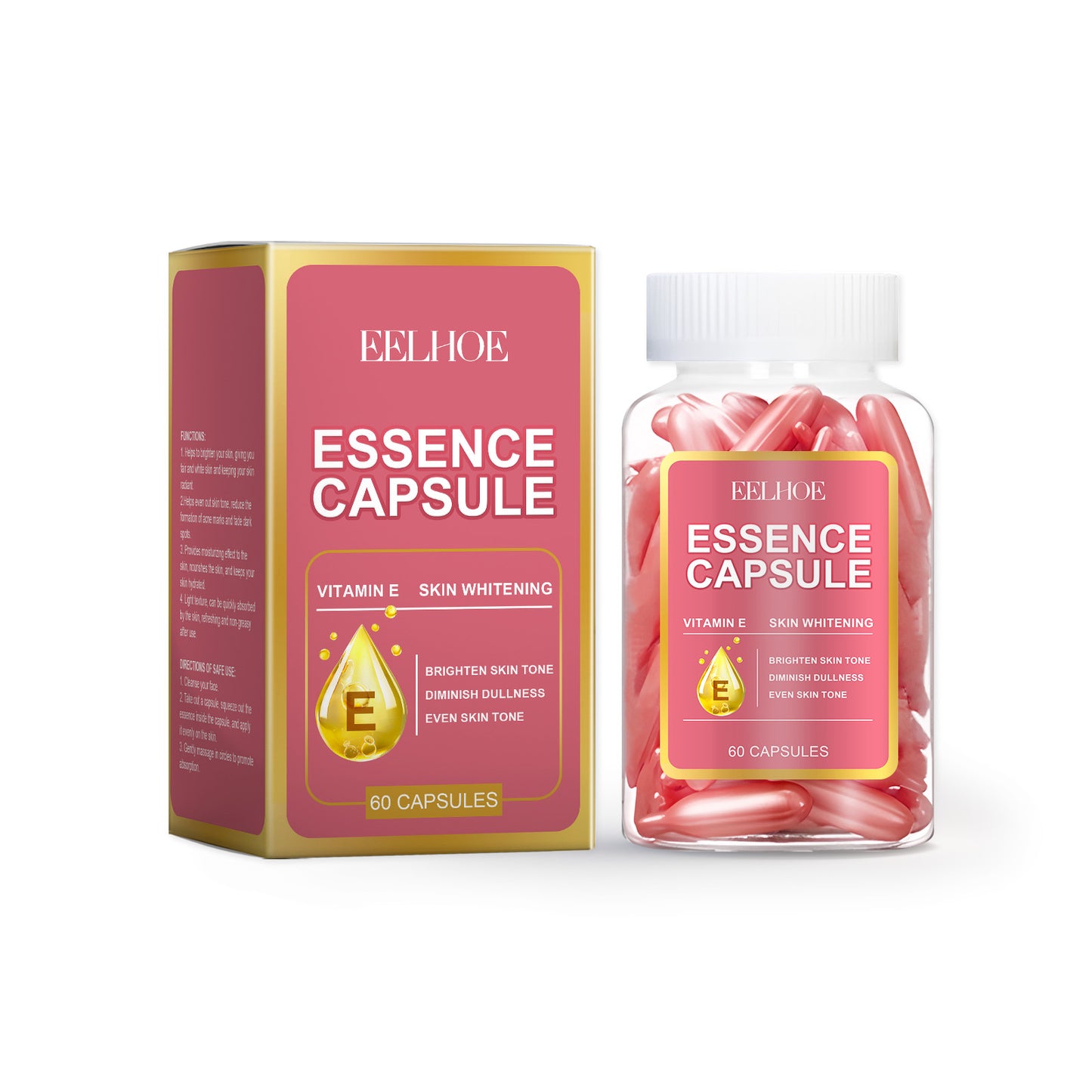 Moisturizing Facial Capsule Serum with Jojoba Oil & Vitamin E