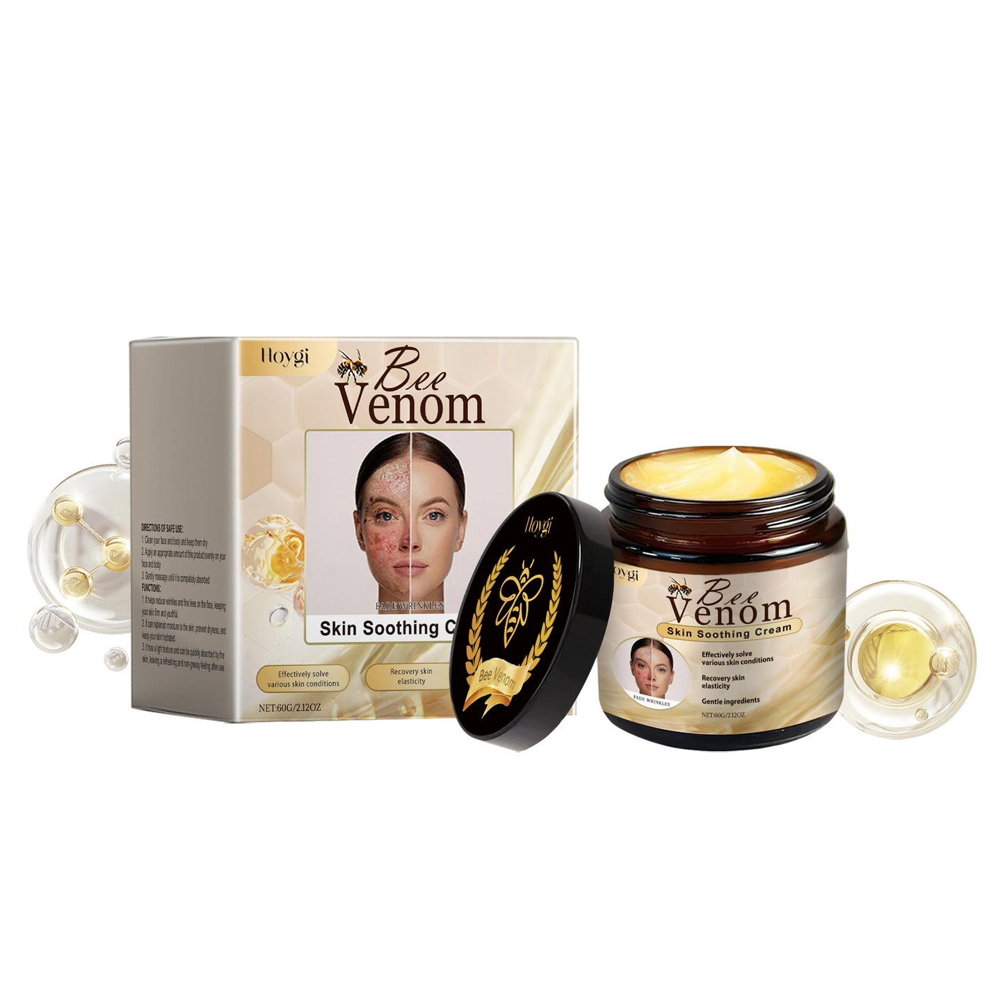 Moisturizing Face Body Skin Cream - 60g Nourishing Hydrating Moisturizer