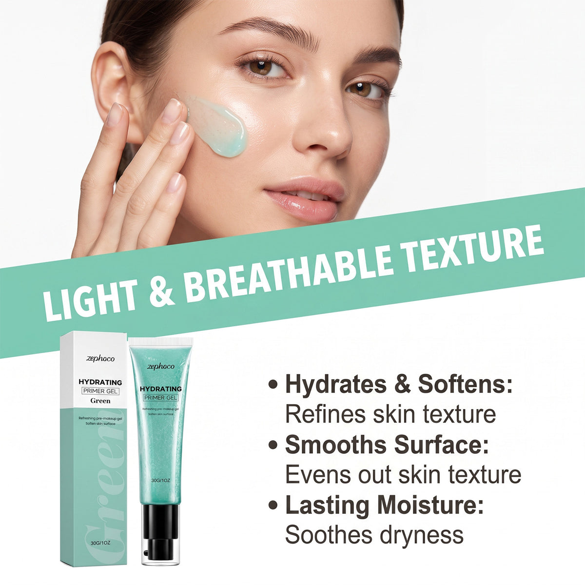 Pre-makeup Hydrating Gel With A Lightweight Water-like Texture That