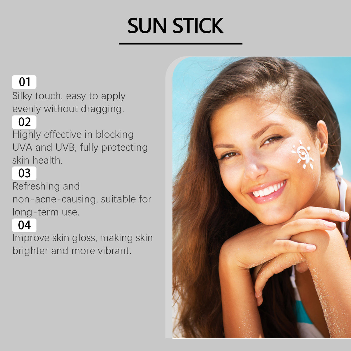 Invisible Protective Stick Summer Facial Body
