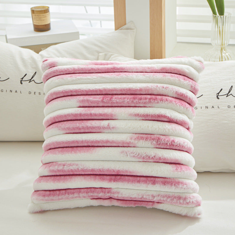 Geometric Striped Square Pillow Cover 45x45cm - Multiple Colors