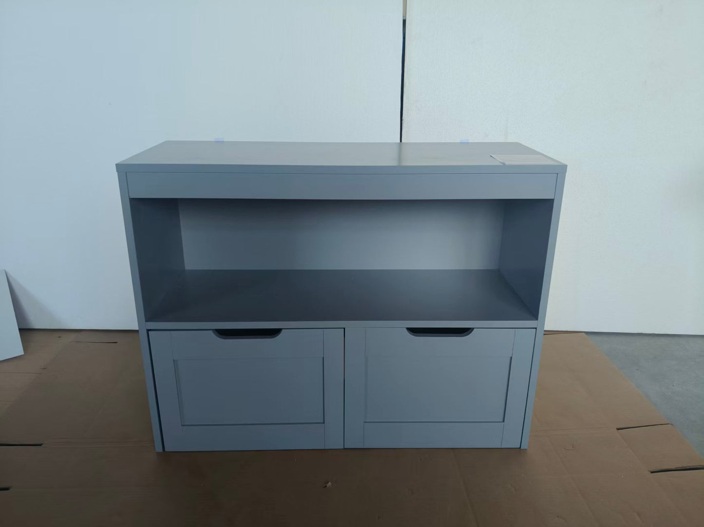 Gray Book Organizer & Toy Storage Cabinet - Large Capacity