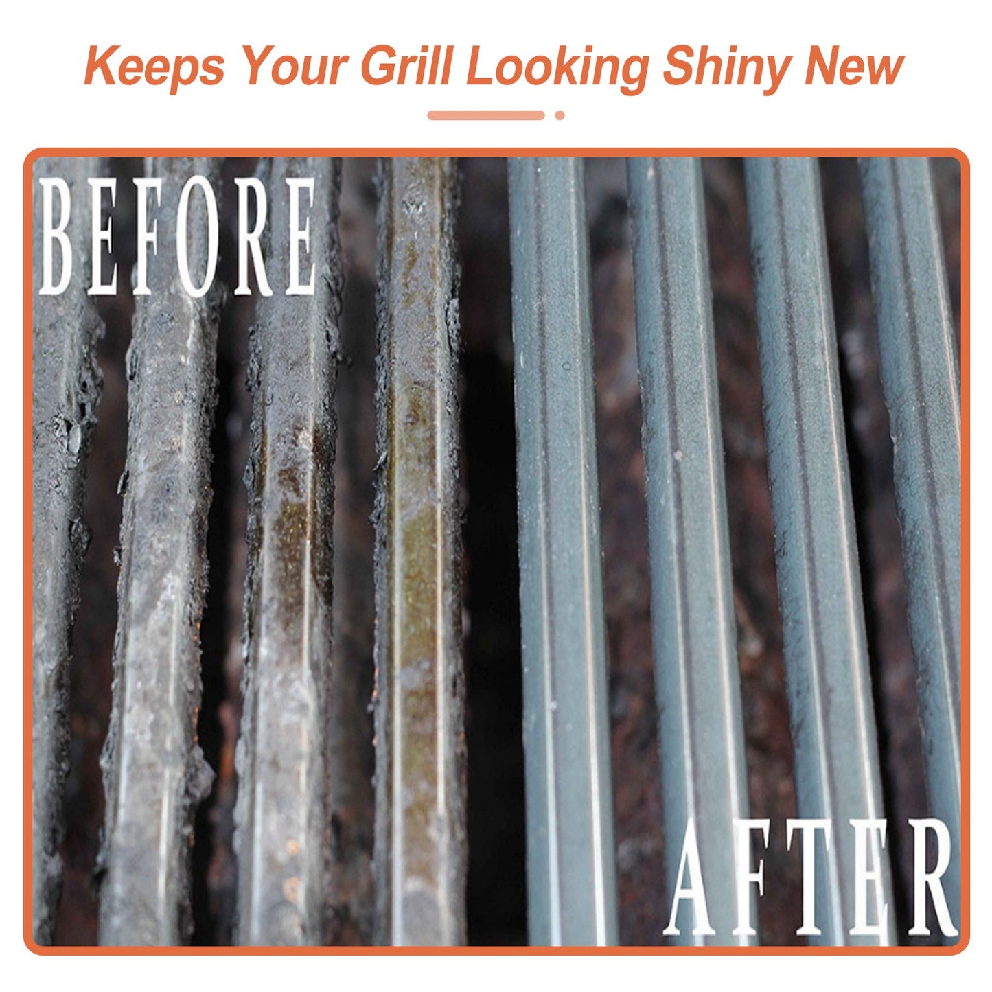 Stainless Steel BBQ Grill Cleaning Brush with Scraper - 16.5in