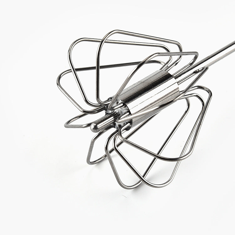 Stainless Steel Egg Beater Handheld Kitchen Tool - Semi Automatic, Easy to Use