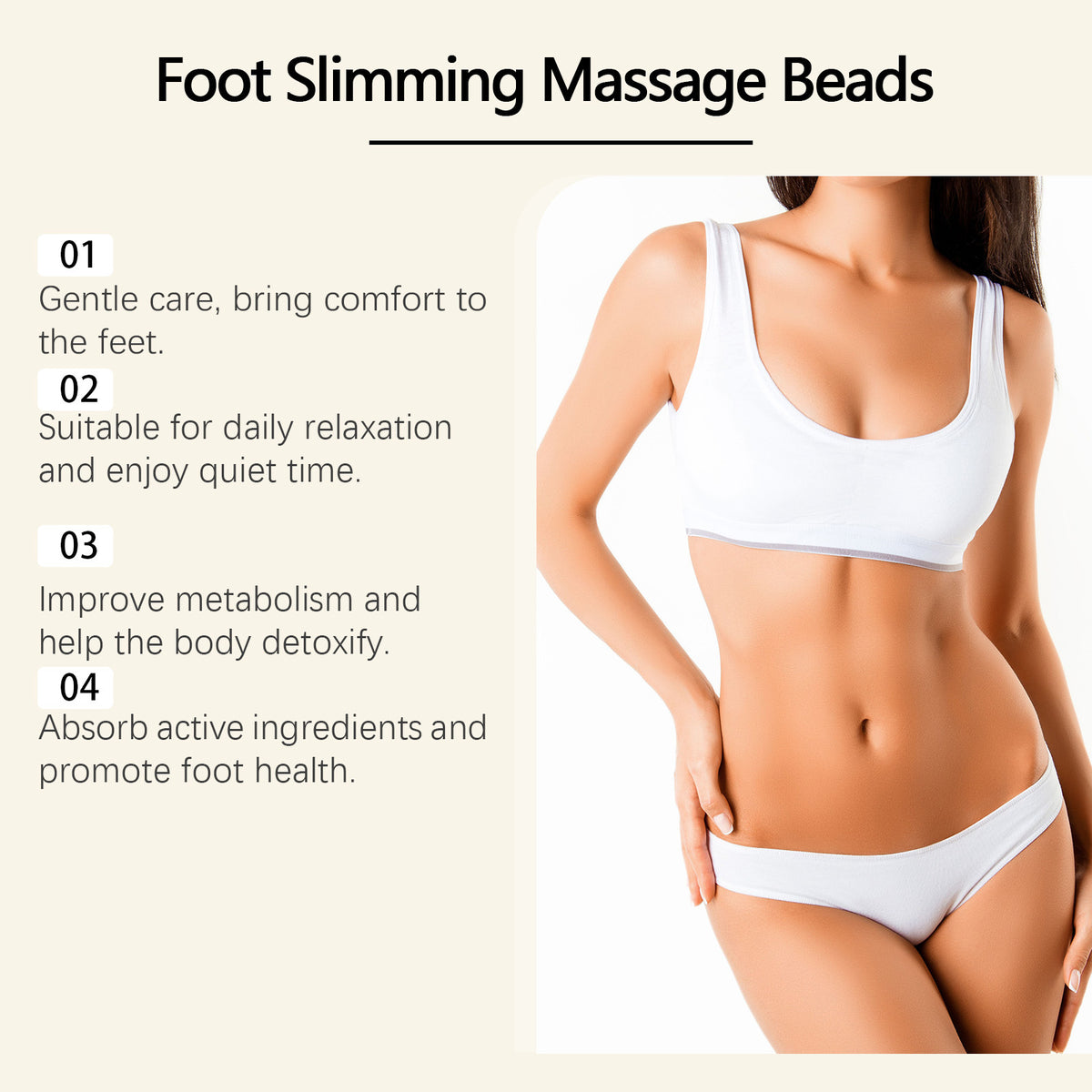 Foot Bath Beads Firming Skin 10 Pieces - Relaxing Foot Care Treatment