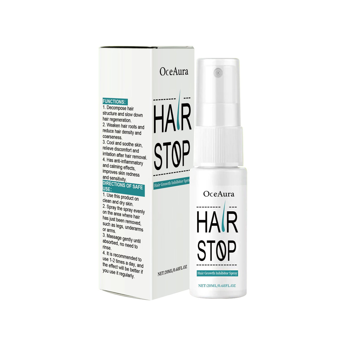 Hair Growth Inhibitor Spray 20ml for Skin & Body Care