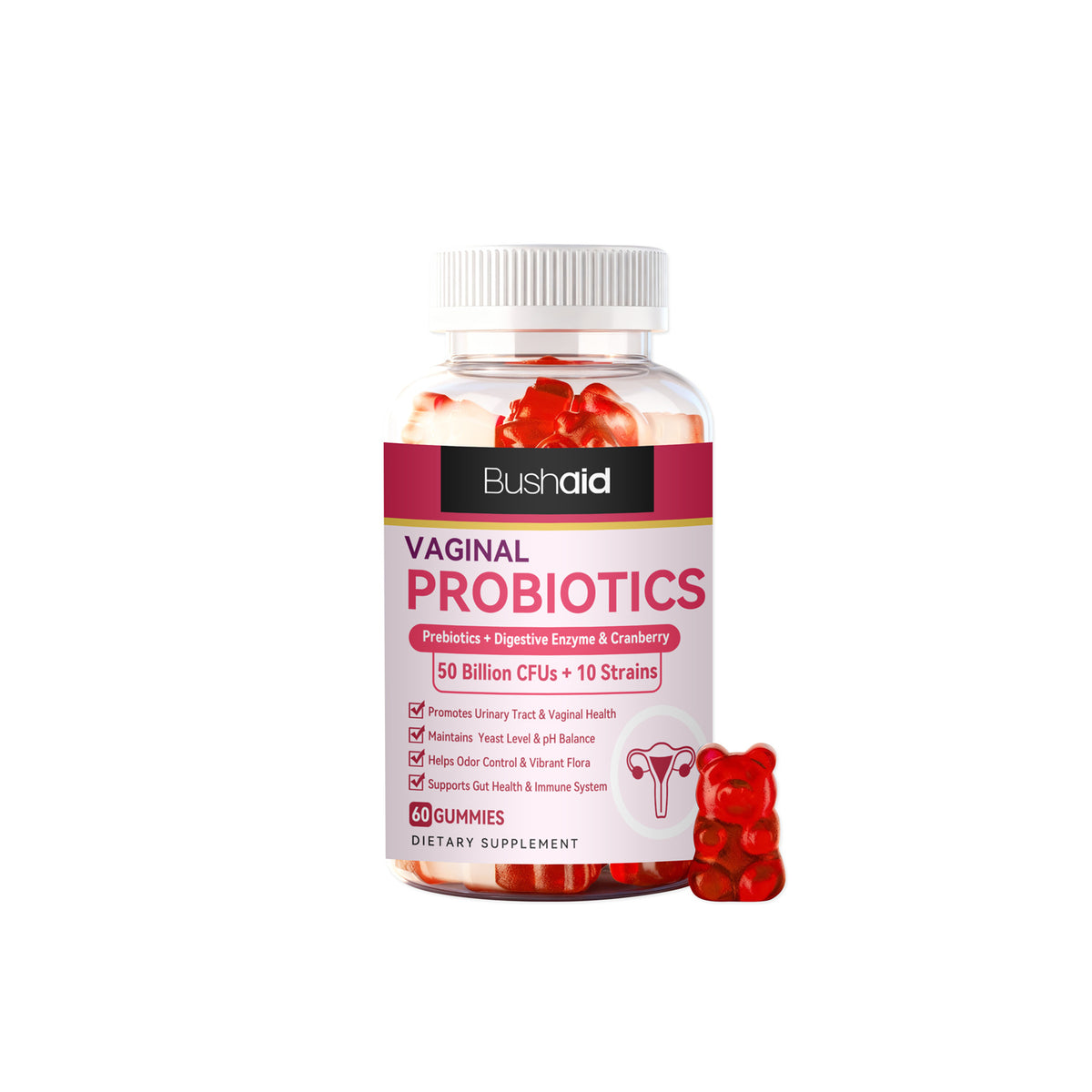 Women's Vaginal Health Probiotic Gummies - 60 Count