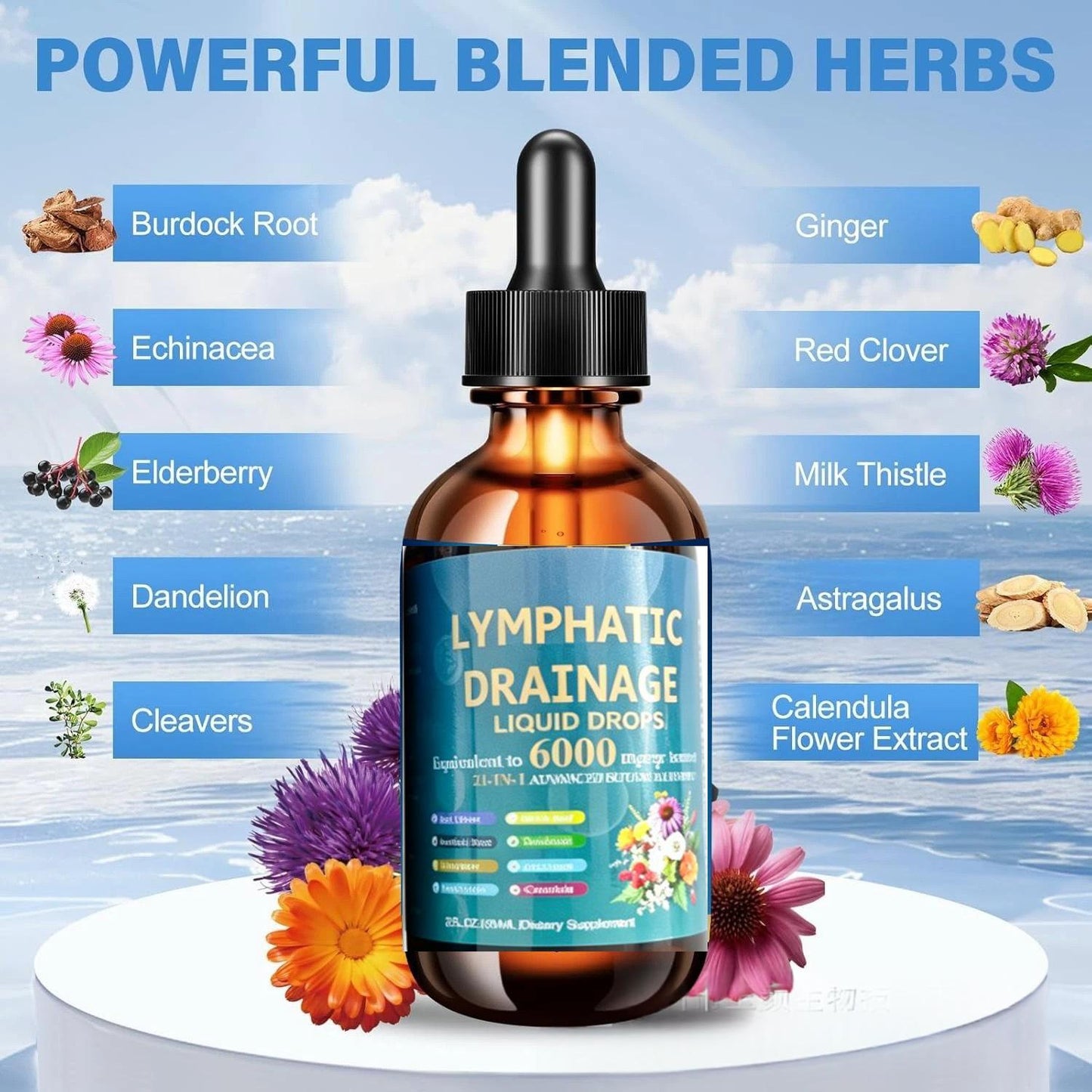 Lymphatic Drainage Drops 60ml Detox Support | All Variants