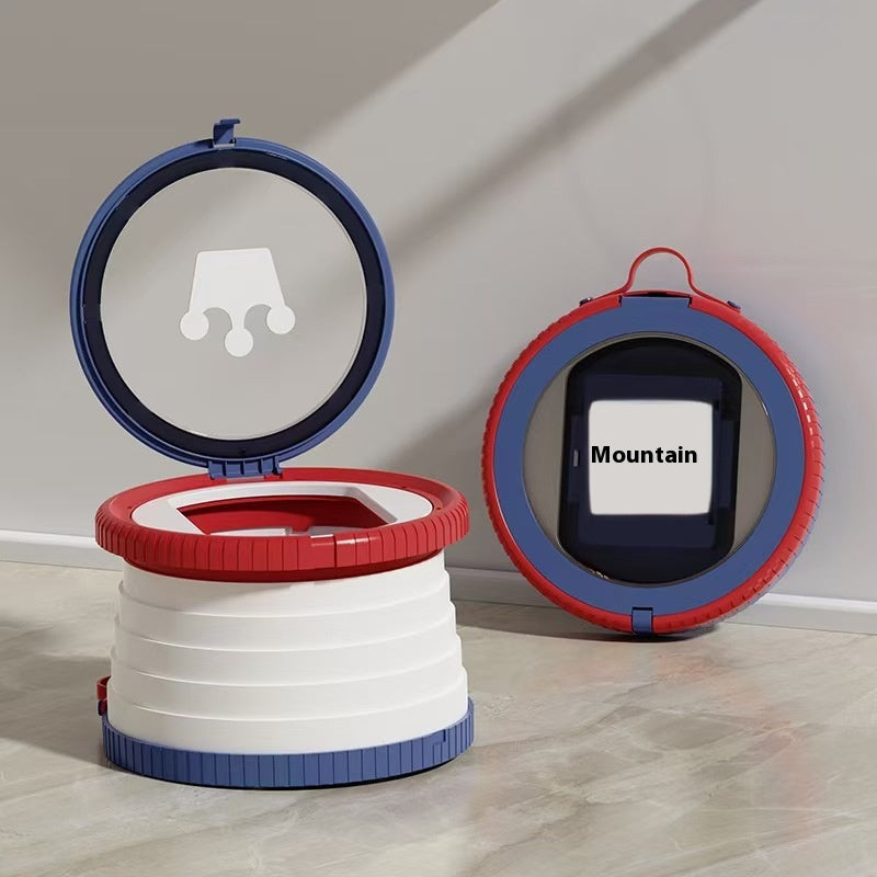 Children's Portable Folding Toilet & Urinal - Travel Bedpan for Kids