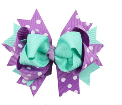 Children's Dot Bow Hair Clip - Colorful Kids Hair Accessory for Girls