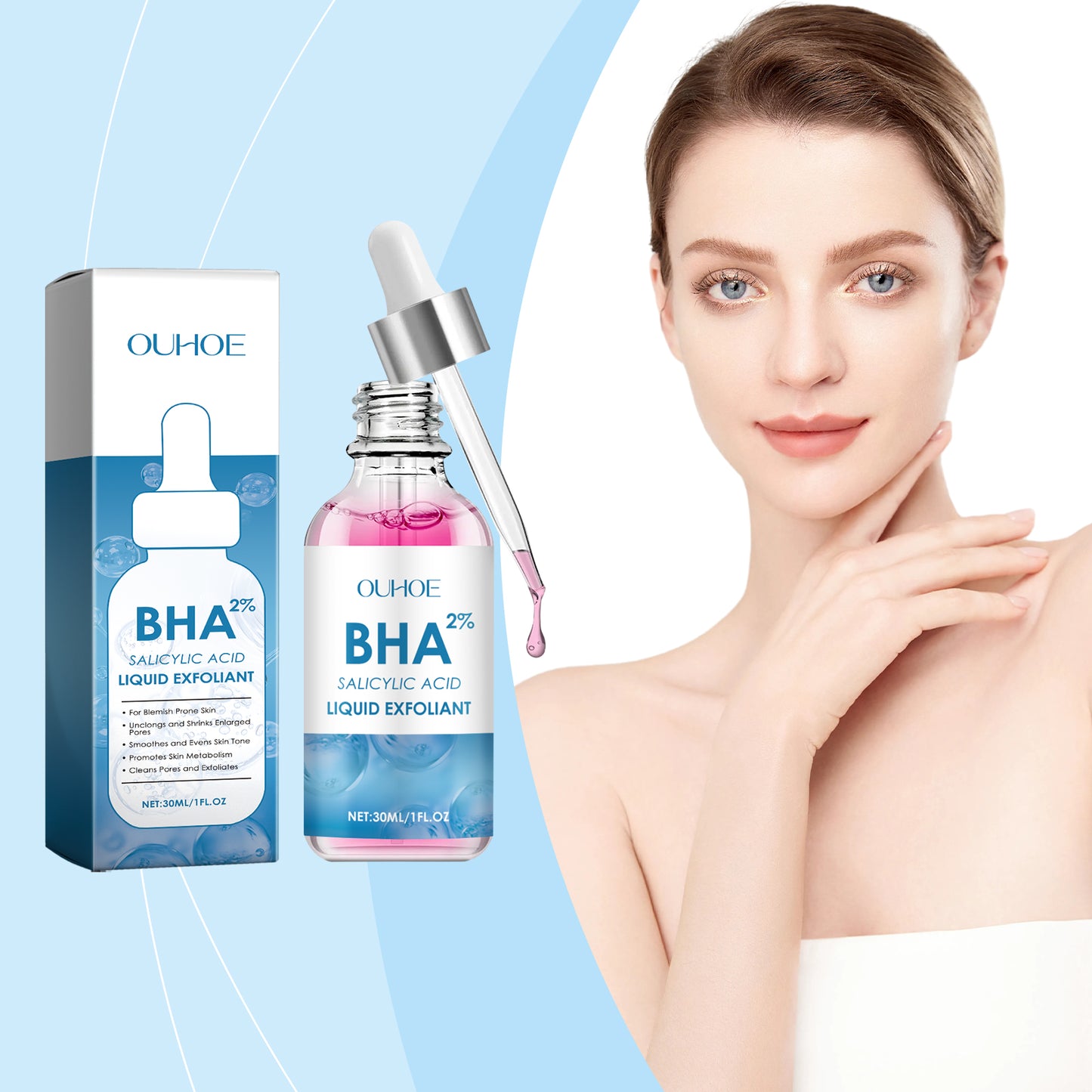 Exfoliating Facial Serum with Vitamin C - 30ml Skin Brightening Essence