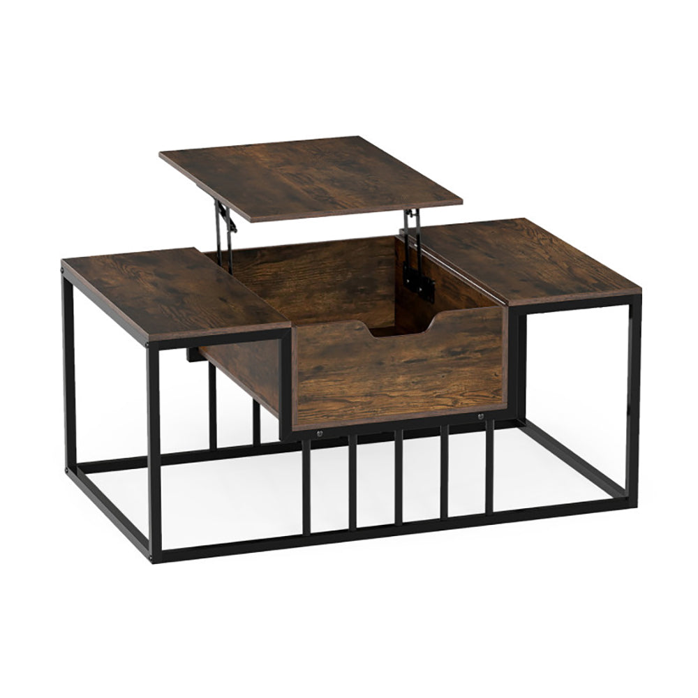 Lift Top Coffee Table Modern Center With Hidden Storage Compartment