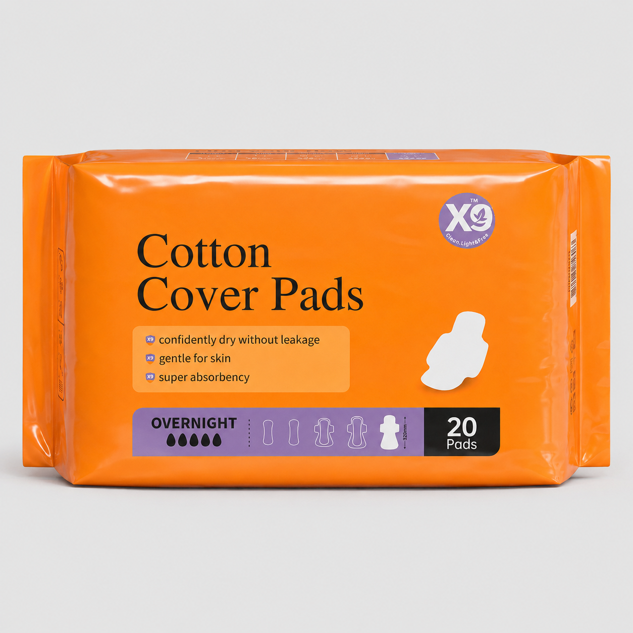 Cotton Cover Period Pads for Women - Regular Absorbency