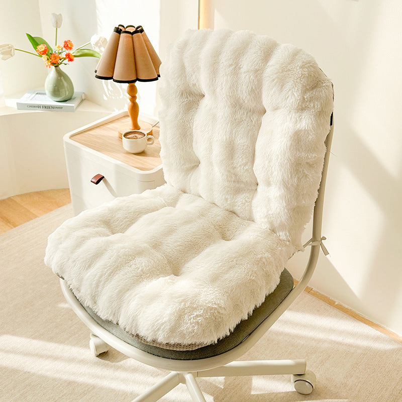 Winter Soft Office Chair Seat Cushion for Long Hours Comfort - Multi-Color