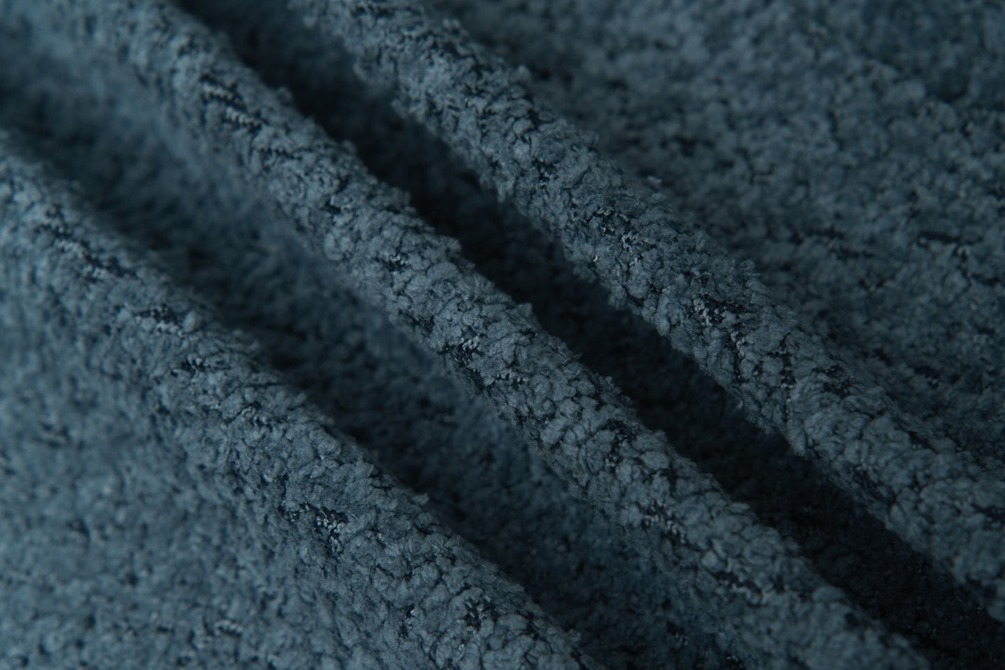 Modern Chenille Fabric Loveseat Sofa - Blue, 58.27 Inches