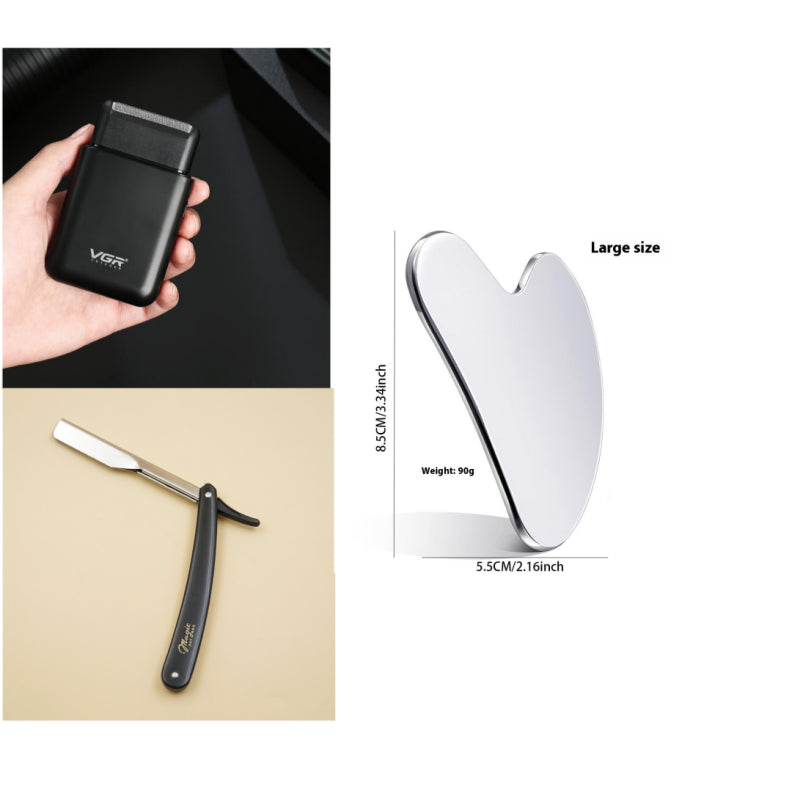 Portable Electric Razor Men - Stainless Steel Blade