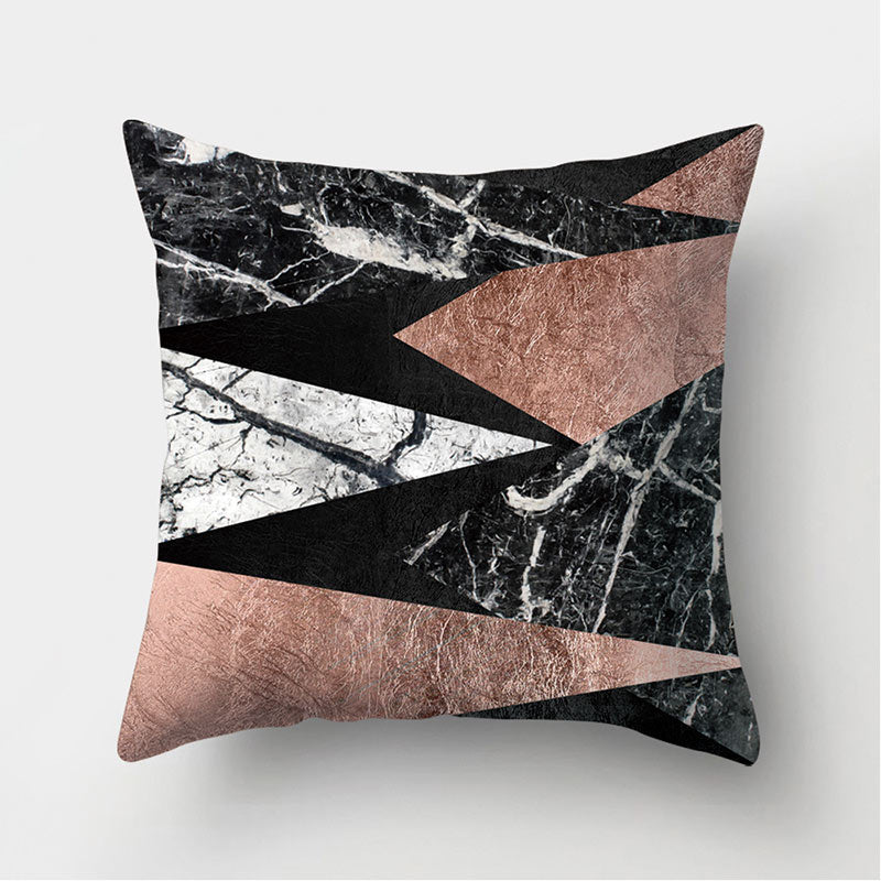 Velvet Leather Cushion Cover Sofa Pillowcase Modern Home Decor 45x45cm