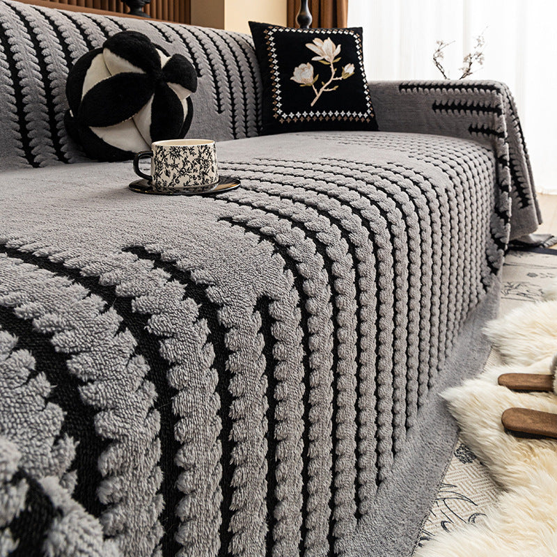 Luxury Winter Sofa Cover - Soft Fleece Dust Protector for 180x180cm & 180x380cm Sofas