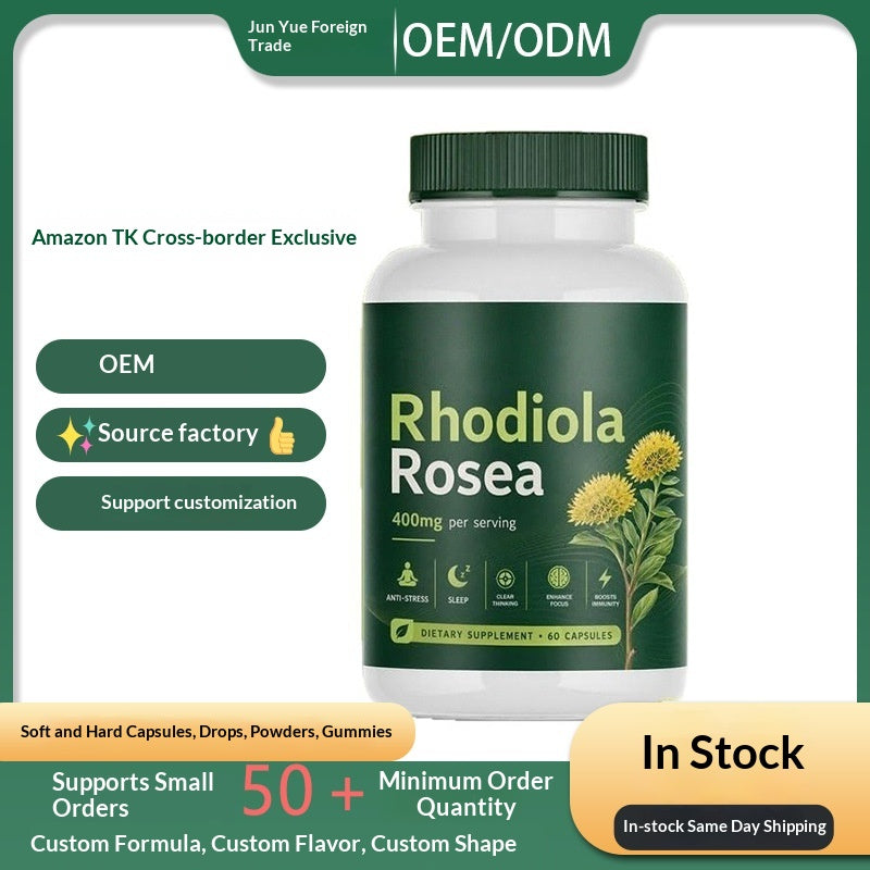 Rhodiola Rosea Capsules - 60 Count Bottle