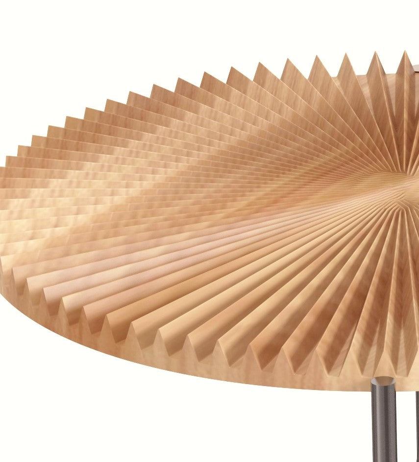 Radial Pattern 2-Piece Coffee And End Table Set -Waterproof MDF With