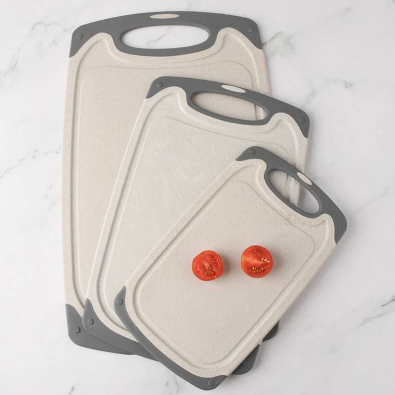 Multi-Color Double-Sided Cutting Board Set - Kitchen Utensils, 3 Pieces