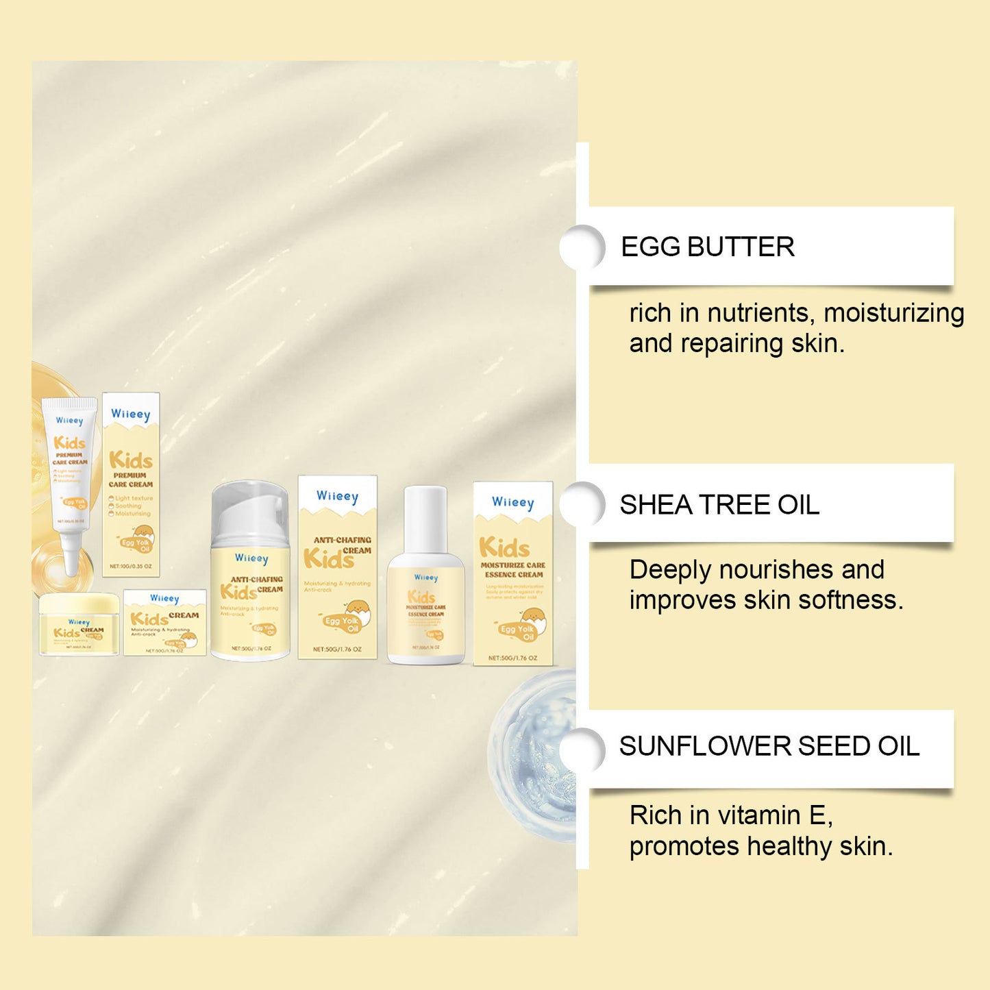 Children's Moisturizing Neck Cream - Water Lock, Hydrating Emulsion, Essence & Care Cream