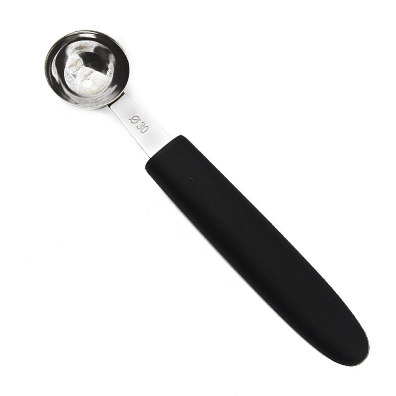 Plastic Handle Fruit Baller Spoon - Stainless Steel Kitchen Utensil