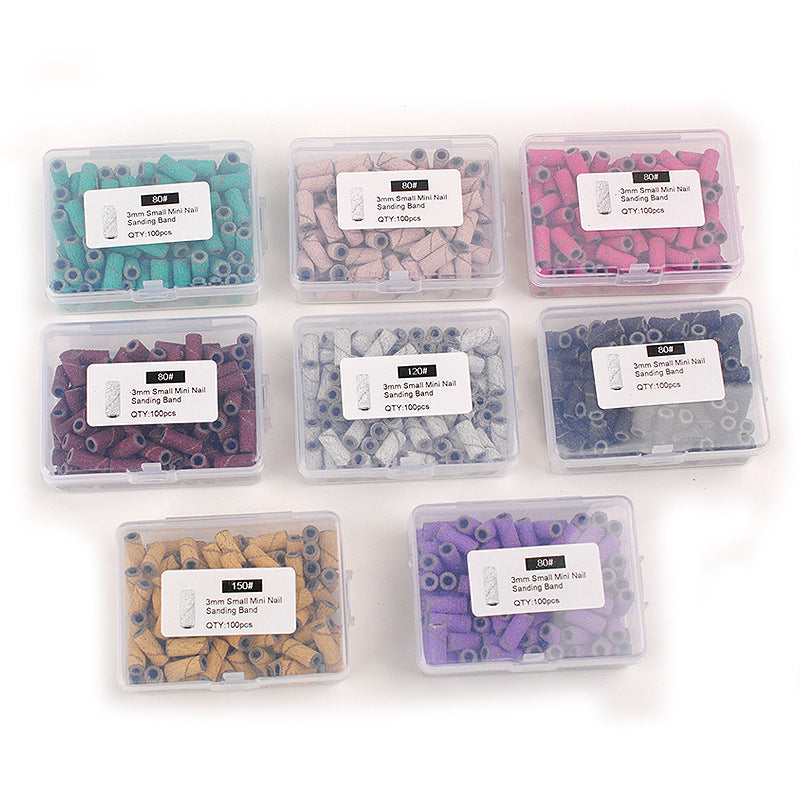 3mm Nail Polishing Sanding Rings - 50Pc Box
