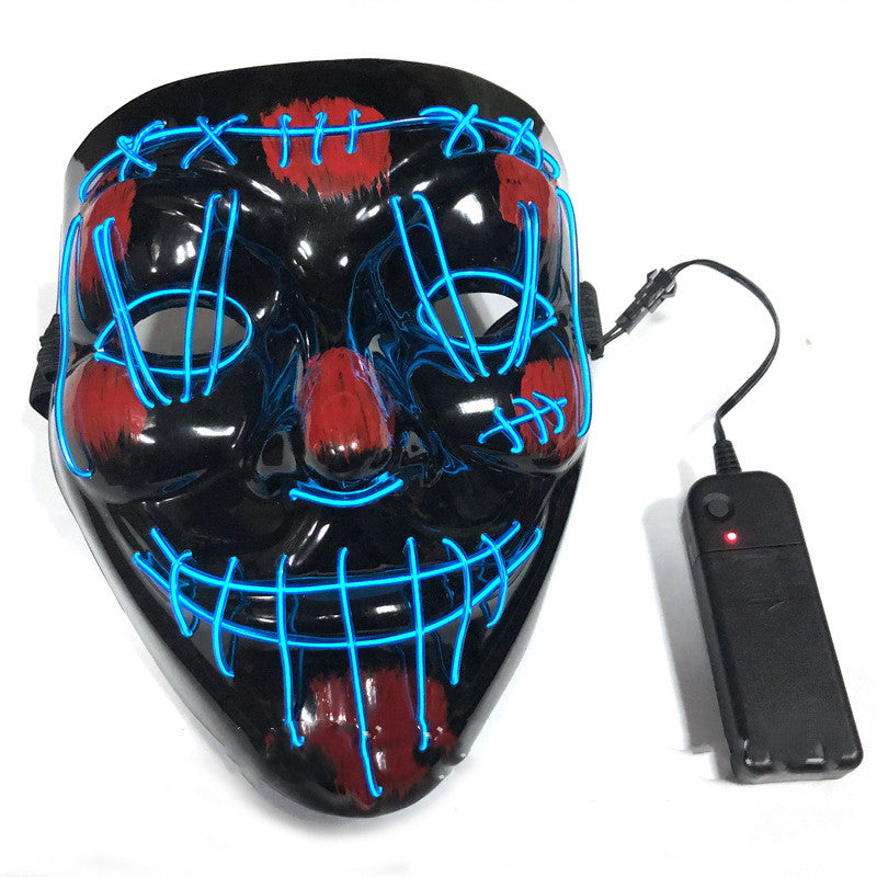 Halloween LED Luminous Mask - Colorful Light-Up Costume Mask for Parties