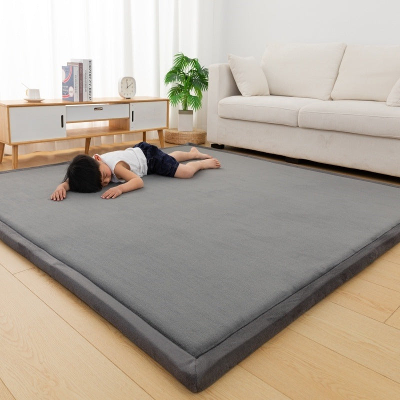 Children's Thick Coral Fleece Rug - Soft Playroom Carpet for Kids