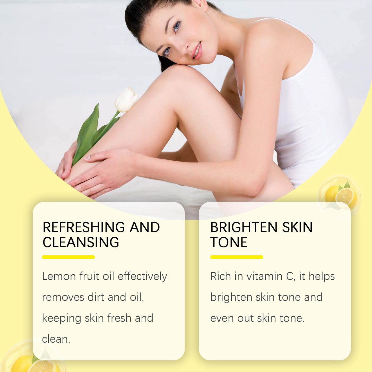 Lemon Vitamin C Herbal Soap - Deep Nourishing & Brightening Body Cleanser