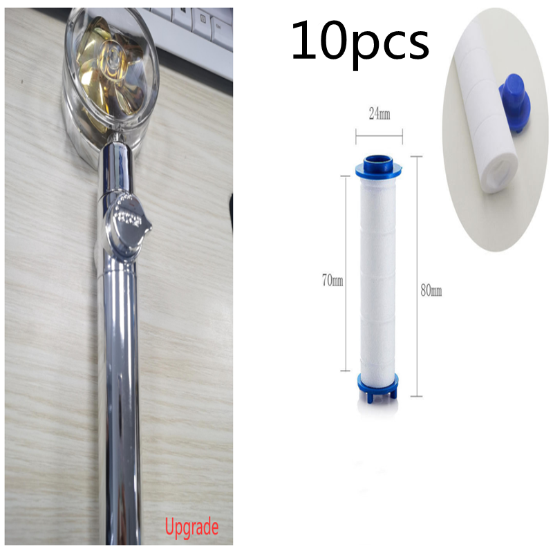 High Pressure Turbo Shower Head with Water Saving Feature & 360° Fan Extension