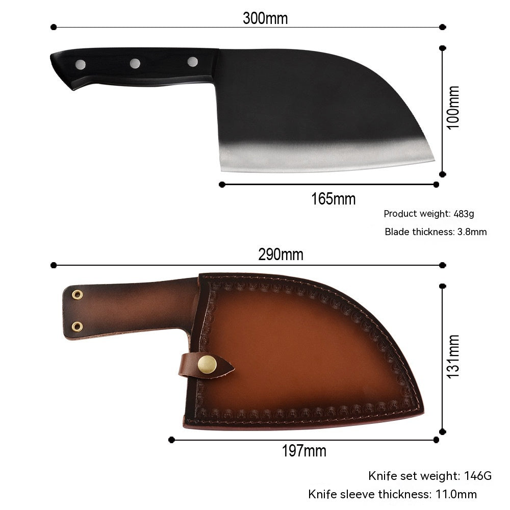 Stainless Steel Butcher Knife - Hand Forged Kitchen Knife