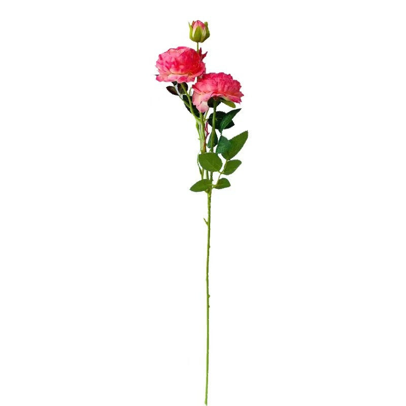 Silk Peony Flower Arrangement - Realistic Decorative Floral Display for Living Room