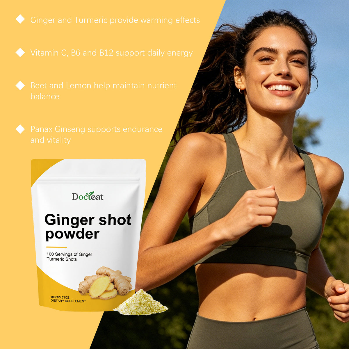 Nutritional Powder with Vitamins & Ginger - 100g