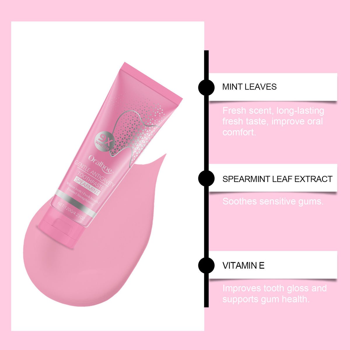 Cleaning Toothpaste Mild Odor Care