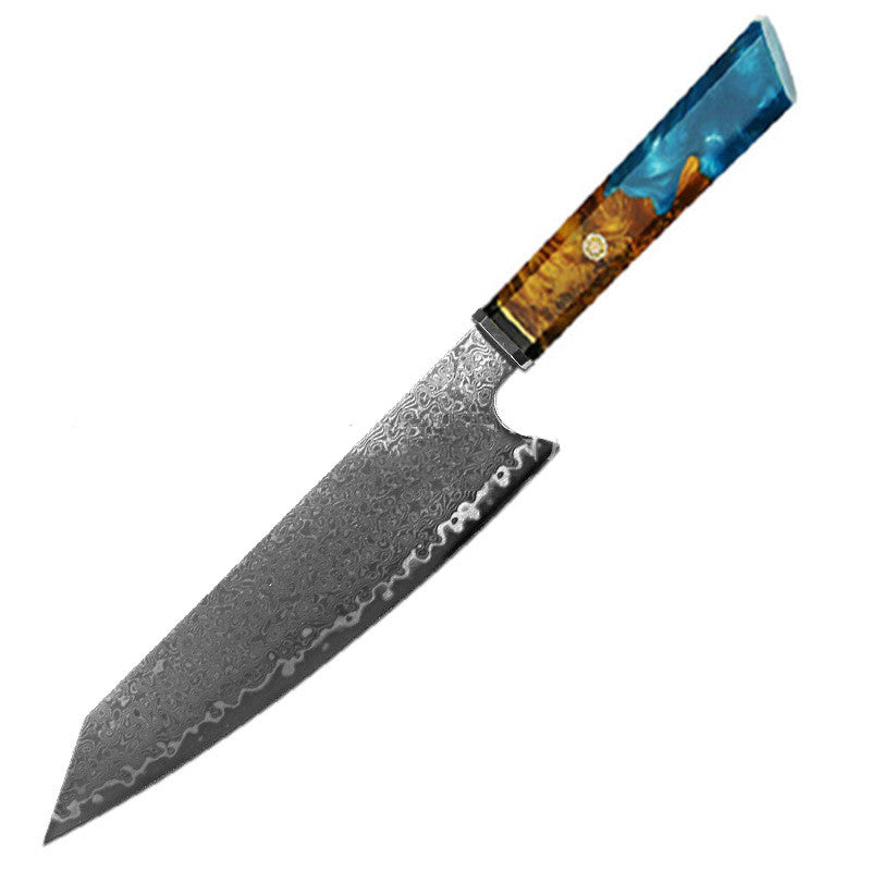 Chef's Knife for Japanese Cuisine - Damascus Steel, 34.7cm