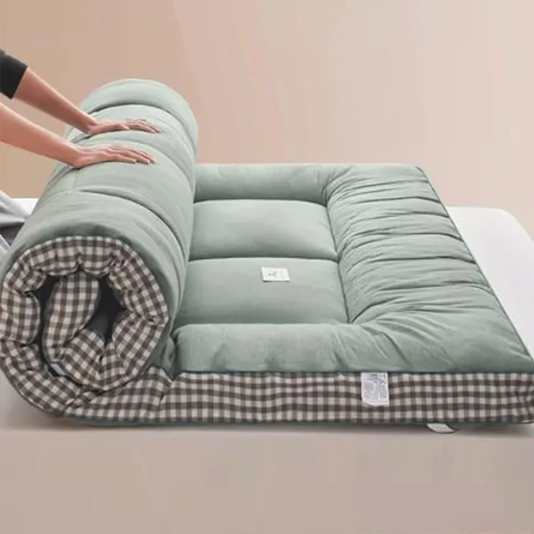 Checkered Edge Twin Size Mattress - Gray Color