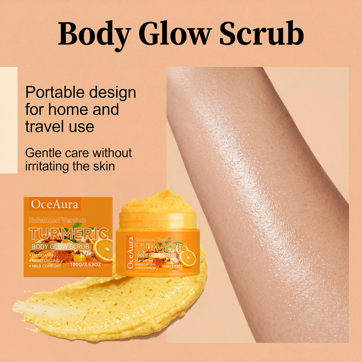 Turmeric Body Scrub - Hydrating & Moisturizing 100g