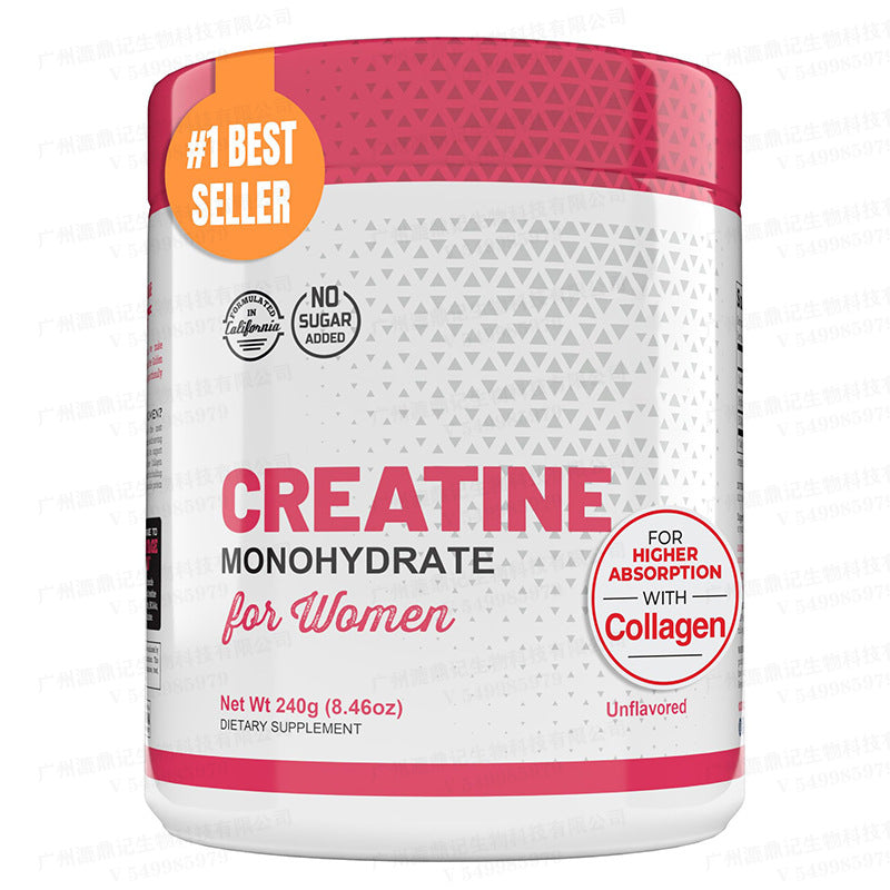 Creatine Monohydrate for Women with Collagen & BCAA - 240g