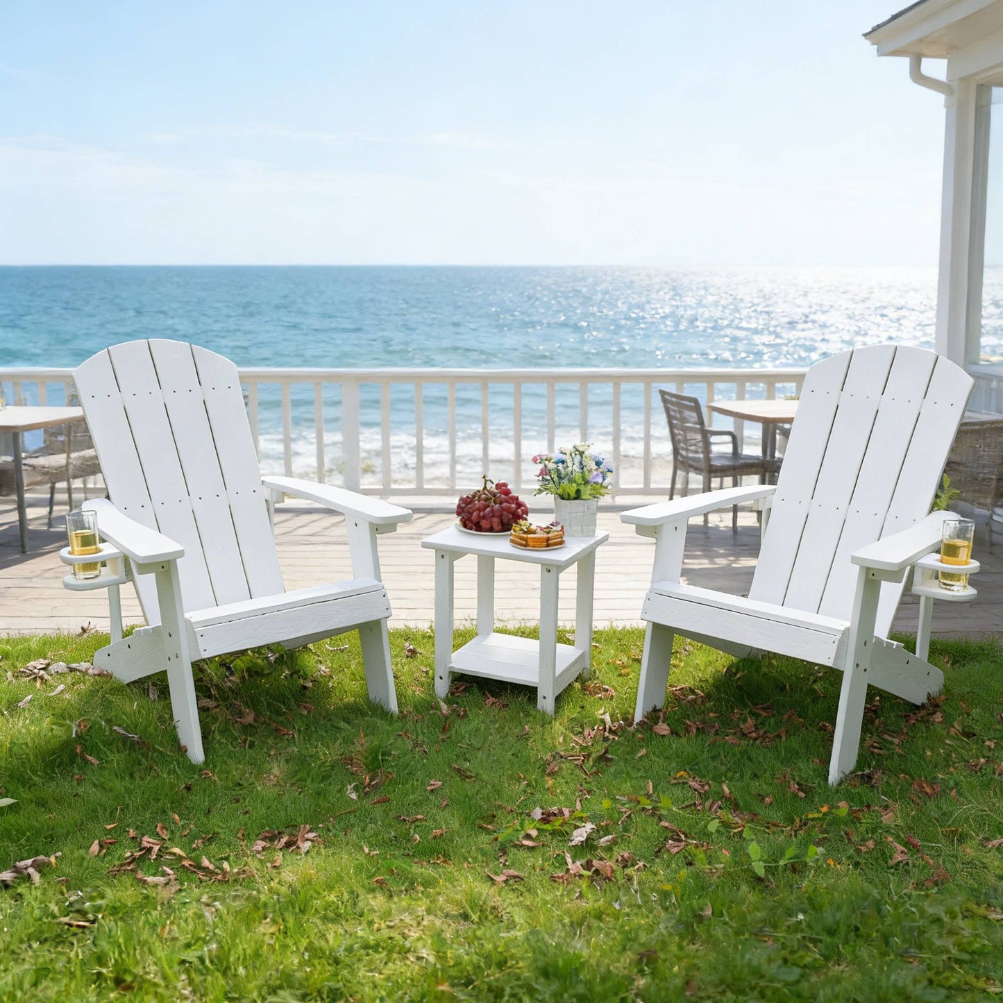 2-Piece All-Season Outdoor Lounge Chairs Perfect For Patio Chats &
