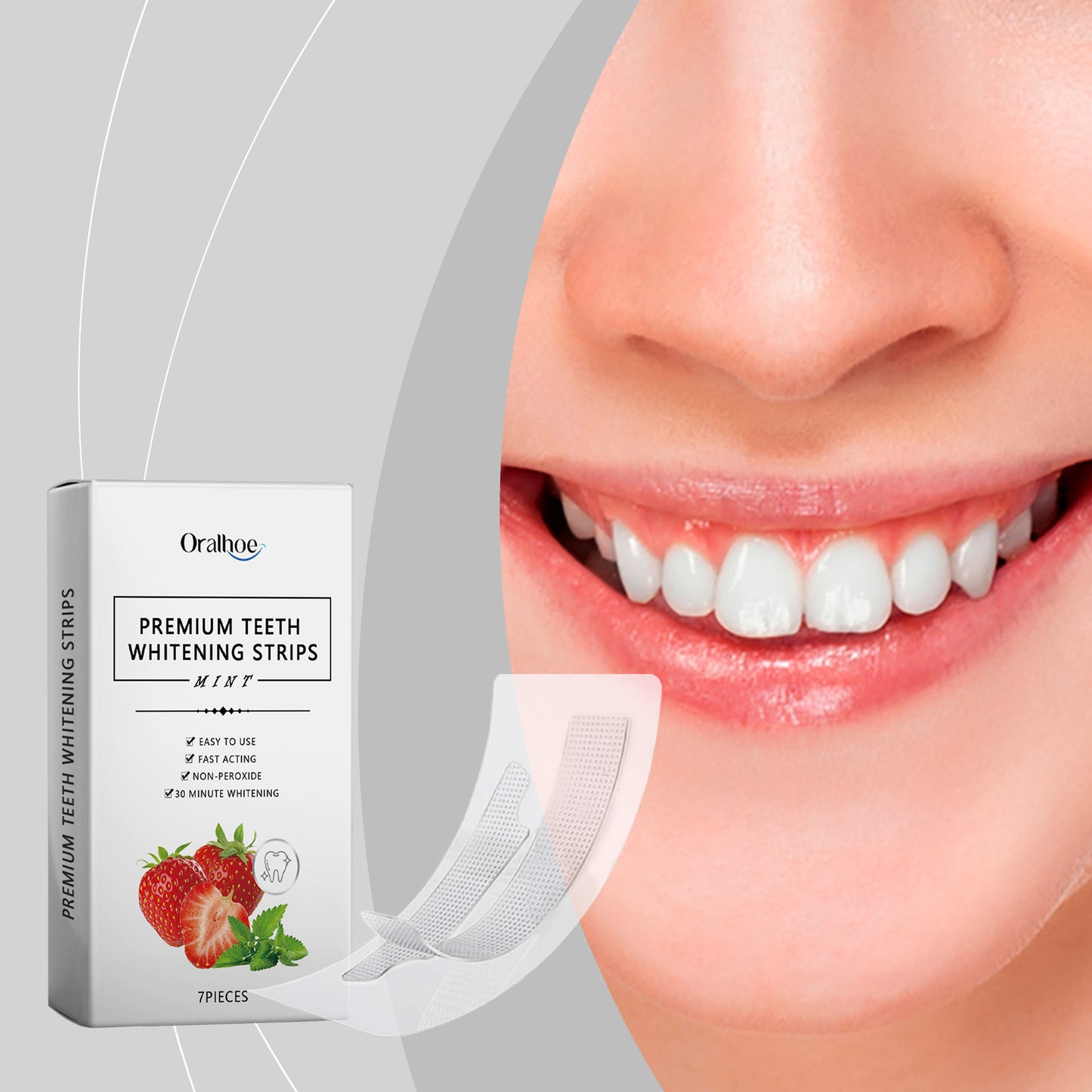 Tooth Care Stickers for Brightening & Stain Removal - 7 Pieces