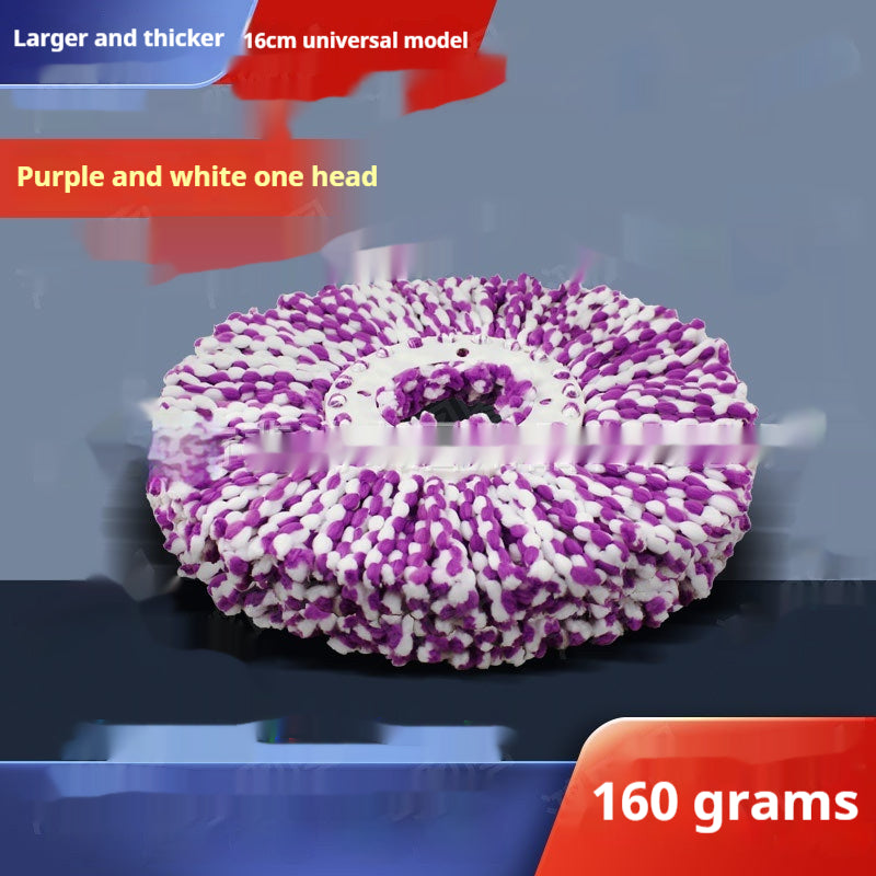 Extra Thick Rotating Mop Head Refill for Spin Mops - Universal Round Design