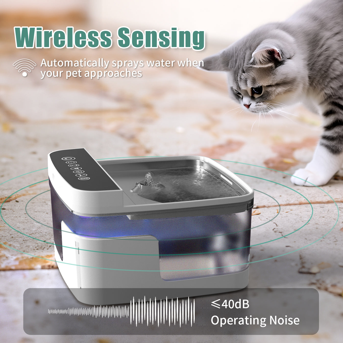Pet Water Dispenser with Pump and Filter - Multiple Styles
