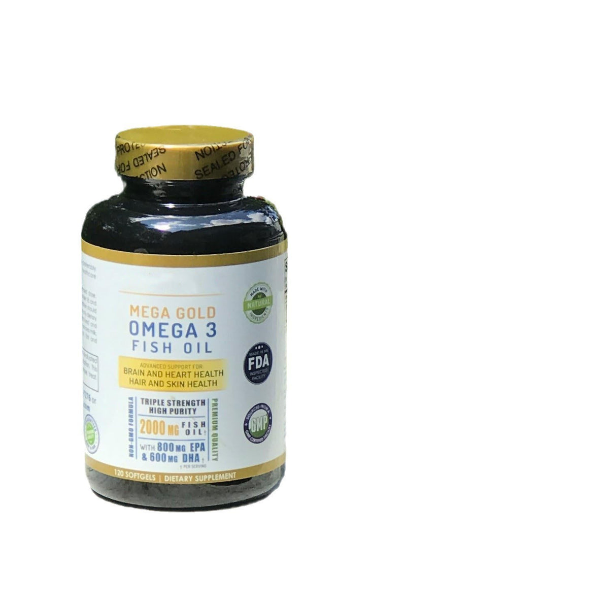 Fish Oil & Vitamin E Softgels - 60 Capsules