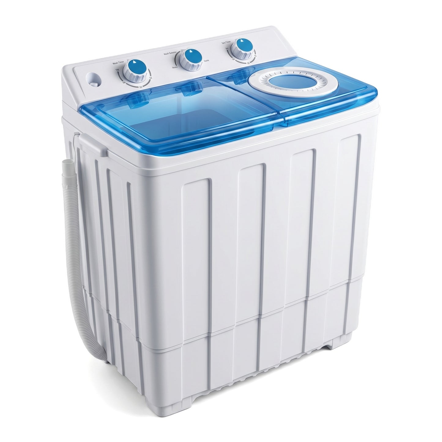 14lbs Portable Washing Machine With 9.5lbs Wash And 4.5lbs Spin, Twin