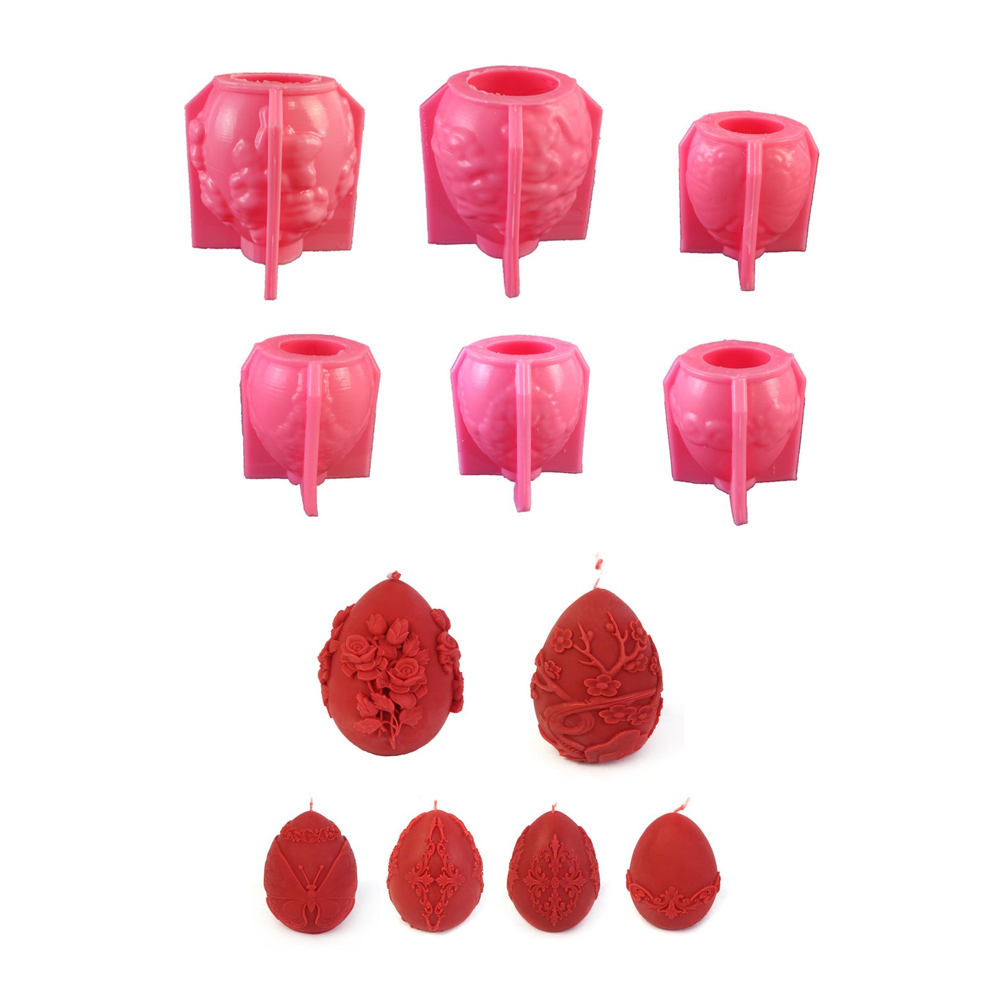 Egg Silicone Mold for Baking, Chocolate, Candle Making & Crafts - Irregular Shapes