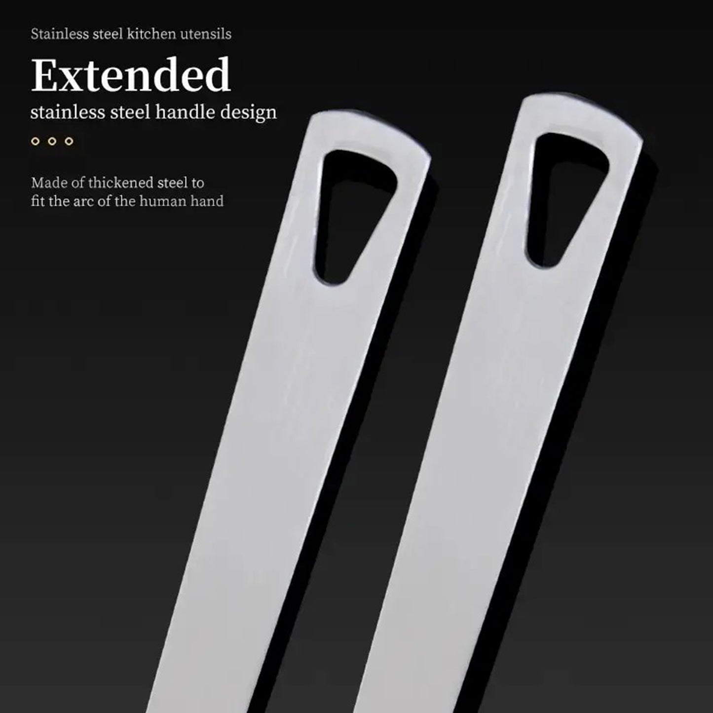 Premium 5-Piece Kitchen Utensil Set - Stainless Steel & Nylon