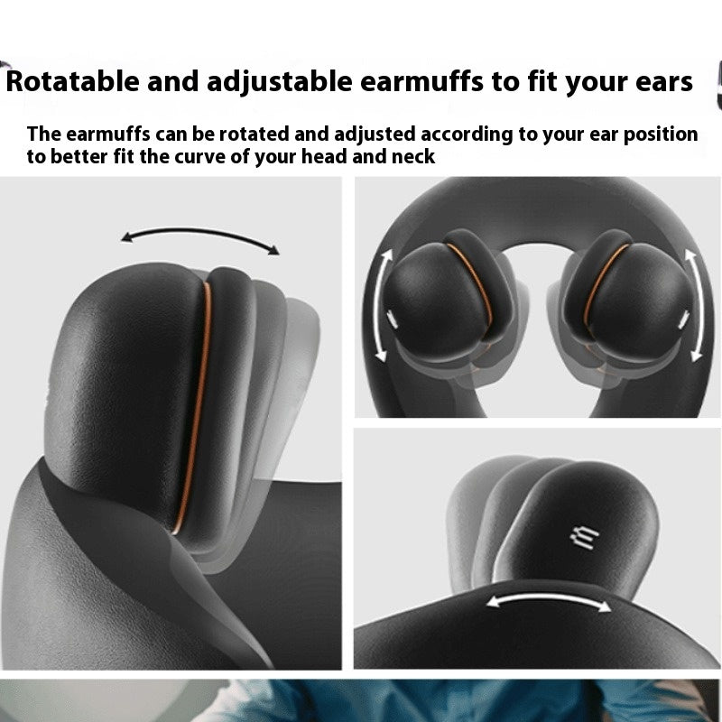 Travel Neck Pillow Sleeping Artifact Sound Insulation Earmuffs Noise