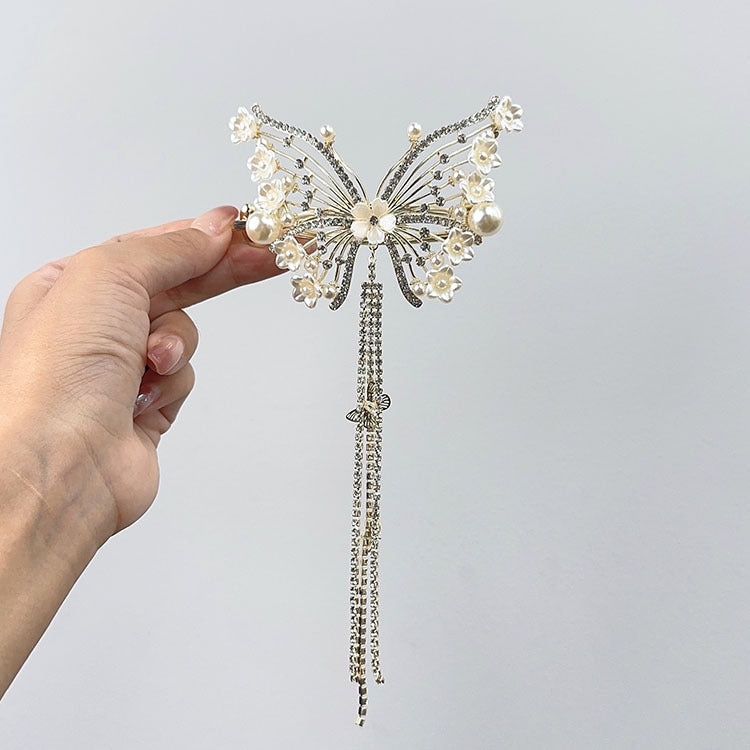 Lily Butterfly Banana Clip Gold - Mori Style Hair Accessory